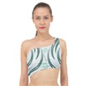 Folk flowers print Floral pattern Ethnic art Spliced Up Bikini Top  View1