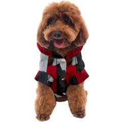Roses Rouge Fleurs Dog Coat by kcreatif
