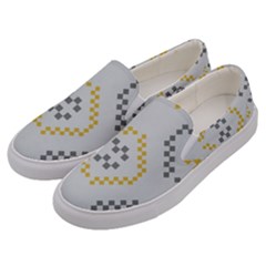 Abstract Pattern Geometric Backgrounds   Men s Canvas Slip Ons by Eskimos