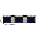 Agender Flag Plaid With Difference Roll Up Canvas Pencil Holder (L) View1