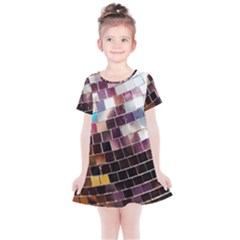 Funky Disco Ball Kids  Simple Cotton Dress by essentialimage365