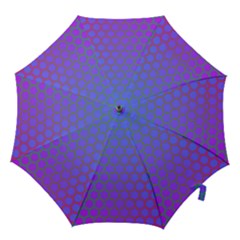 Hex Circle Points Vaporwave One Hook Handle Umbrellas (medium) by WetdryvacsLair