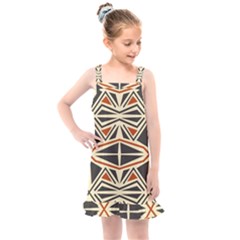 Abstract Geometric Design    Kids  Overall Dress by Eskimos