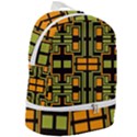 Abstract geometric design    Zip Bottom Backpack View2