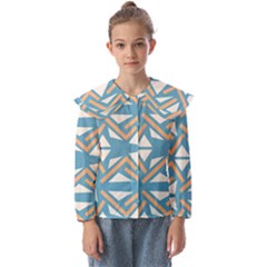 Abstract Geometric Design    Kids  Peter Pan Collar Blouse by Eskimos