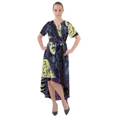 Glitch Witch Ii Front Wrap High Low Dress by MRNStudios
