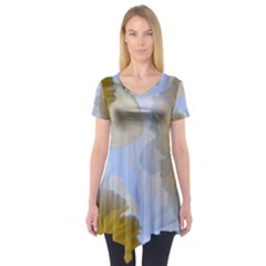 Triple Vision Short Sleeve Tunic  by thedaffodilstore