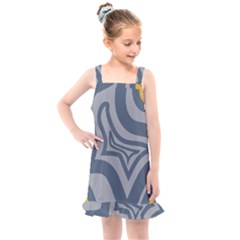 Abstract Pattern Geometric Backgrounds Kids  Overall Dress by Eskimos