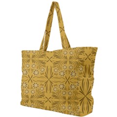 Folk Flowers Print Floral Pattern Ethnic Art Simple Shoulder Bag by Eskimos