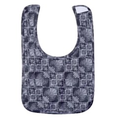 Black And Grey Rocky Geometric Pattern Design Baby Bib by dflcprintsclothing