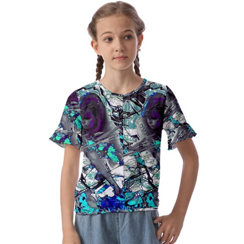 Mermay 2022 Kids  Cuff Sleeve Scrunch Bottom Tee by MRNStudios