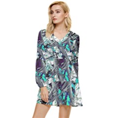 Mermay 2022 Tiered Long Sleeve Mini Dress by MRNStudios