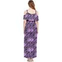 Electric Neon Abstract Print Pattern Draped Sleeveless Chiffon Jumpsuit View2