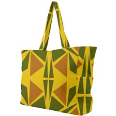 Folk Flowers Floral Art Print Flowers Abstract Art  Simple Shoulder Bag by Eskimos