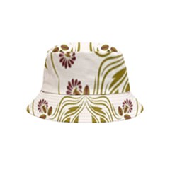 Folk Flowers Print Floral Pattern Ethnic Art Inside Out Bucket Hat (kids) by Eskimos