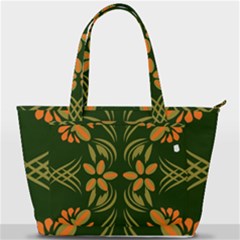 Folk Flowers Print Floral Pattern Ethnic Art Back Pocket Shoulder Bag  by Eskimos