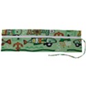 Seamless Pattern Fishes Pirates Cartoon Roll Up Canvas Pencil Holder (L) View2