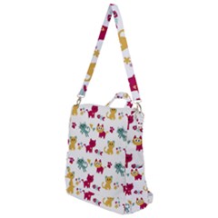 Pattern With Cute Cats Crossbody Backpack by Jancukart