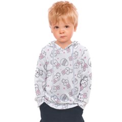 Cute Pattern With Easter Bunny Egg Kids  Overhead Hoodie by Jancukart