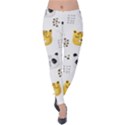 Seamless Pattern Cute Animals Velvet Leggings View1
