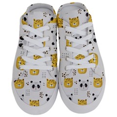 Seamless Pattern Cute Animals Half Slippers by Jancukart