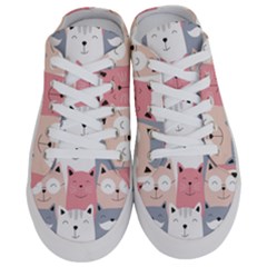 Cute Seamless Pattern With Cats Half Slippers by Jancukart
