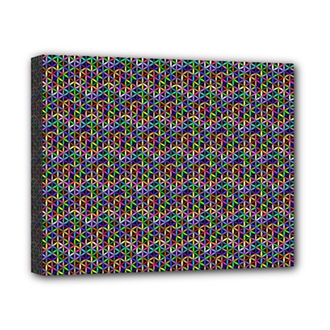 Seamless Prismatic Geometric Pattern With Background Canvas 10  X 8  (stretched) by Jancukart