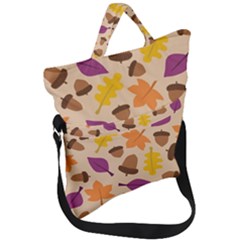 Seamless Verson Of Fal Pattern Fold Over Handle Tote Bag by Jancukart
