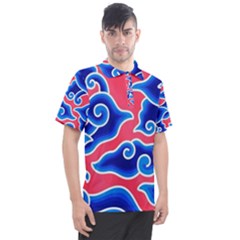 Batik Megamendung Men s Polo Tee by artworkshop
