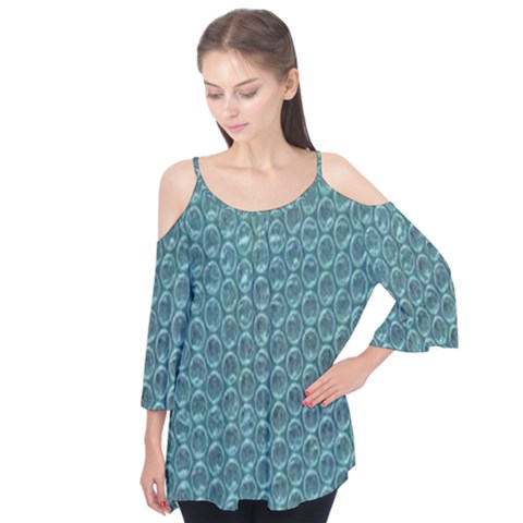 Bubble Wrap Flutter Sleeve Tee  by artworkshop