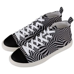 Pattern Men s Mid-top Canvas Sneakers by artworkshop