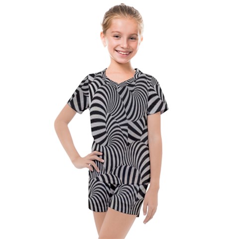 Pattern Kids  Mesh Tee And Shorts Set by artworkshop