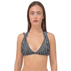 Creepy Head Motif Pattern Double Strap Halter Bikini Top by dflcprintsclothing