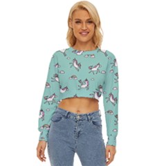 Unicorn Patterns Lightweight Long Sleeve Sweatshirt by Jancukart