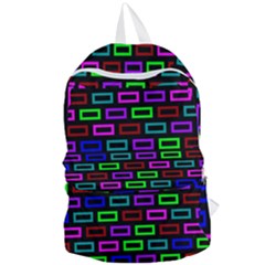 Colourful Bricks Pattern Colour Foldable Lightweight Backpack by Jancukart
