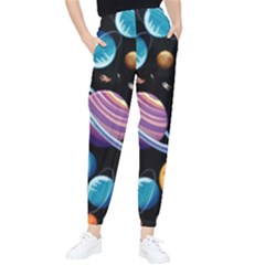 Background-with-many-planets-space Tapered Pants by Jancukart