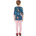 Seamless-pattern-vector-submarine-with-sea-animals-cartoon Kids  Quarter Sleeve Raglan Tee View2