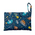 Seamless-pattern-vector-submarine-with-sea-animals-cartoon Foldable Grocery Recycle Bag View3