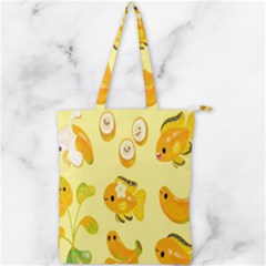 Banana Cichlid Double Zip Up Tote Bag by artworkshop