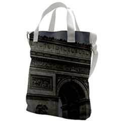 Triumph Arch, Paris, France016 Canvas Messenger Bag by dflcprintsclothing