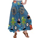 Seamless-pattern-with-sailing-cartoon Satin Palazzo Pants View1