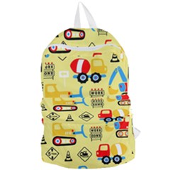 Seamless-pattern-vector-industrial-vehicle-cartoon Foldable Lightweight Backpack by Jancukart