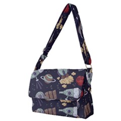 Hand-drawn-pattern-space-elements-collection Full Print Messenger Bag (m) by Jancukart