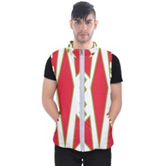 Abstract Pattern Geometric Backgrounds Men s Puffer Vest by Eskimos