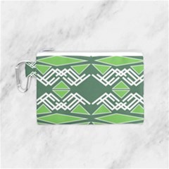 Abstract Pattern Geometric Backgrounds  Canvas Cosmetic Bag (small) by Eskimos