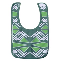 Abstract Pattern Geometric Backgrounds  Baby Bib by Eskimos