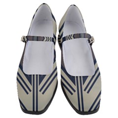Abstract Pattern Geometric Backgrounds  Women s Mary Jane Shoes by Eskimos
