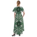 Folk flowers print Floral pattern Ethnic art Front Wrap High Low Dress View2
