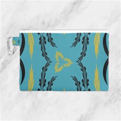Folk Flowers Print Floral Pattern Ethnic Art Canvas Cosmetic Bag (large) by Eskimos