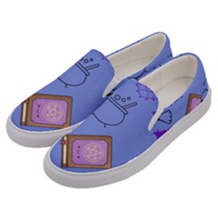Pastel Goth Witch Blue Men s Canvas Slip Ons by NerdySparkleGoth